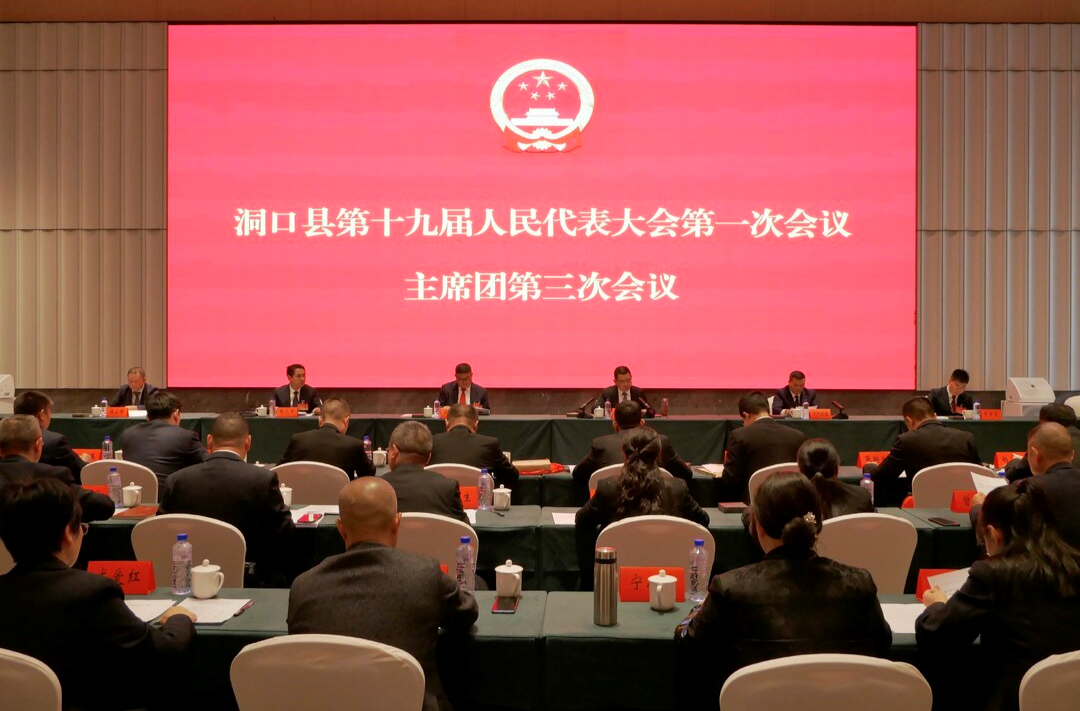 ​洞口县第十九届人民代表大会第一次会议举行主席团第三次会议