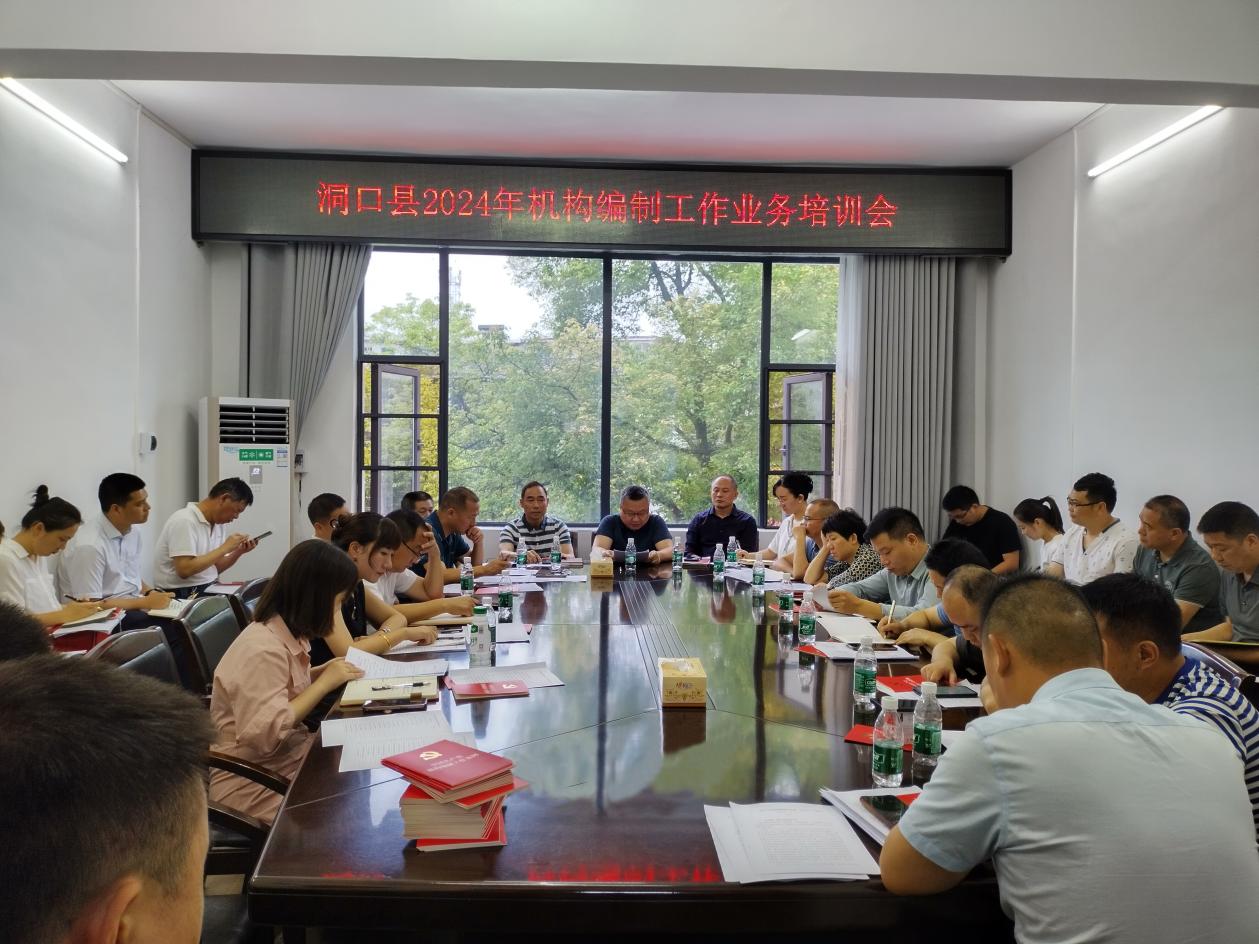 ﻿以学赋能促改革——洞口县举办全县机构编制工作业务培训会