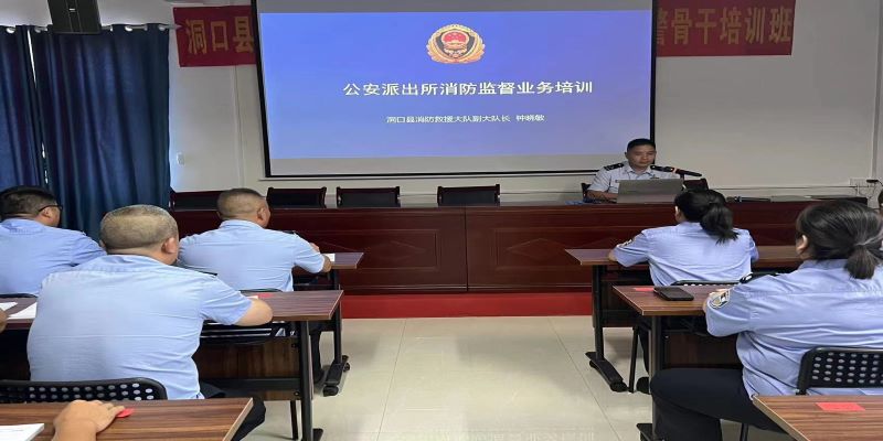 洞口大队组织召开公安派出所消防监督业务培训会