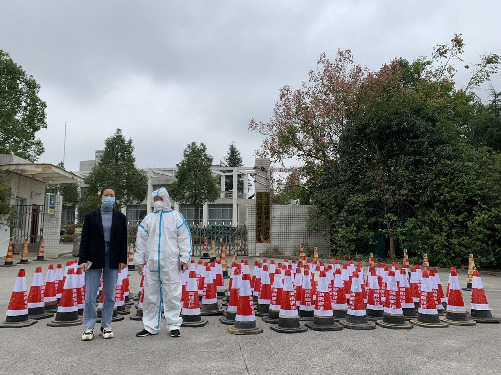 竹市镇：爱心捐赠 助力疫情防控