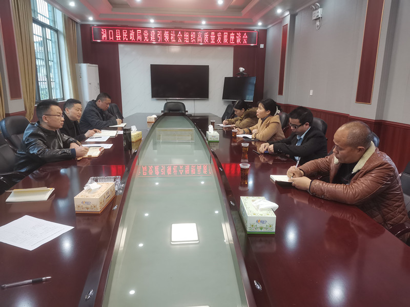 县民政局召开党建引领社会组织高质量发展座谈会