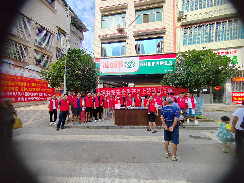 人人讲安全，个个会应急 -－杨林镇举行“安全生产月”咨询日活动