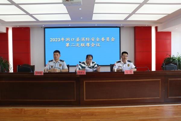 洞口县组织召开2023年消防安全委员会第二次联席会议