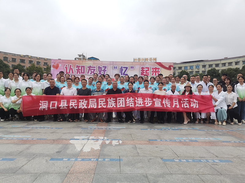 洞口县民政局开展“民族团结进步宣传月”活动
