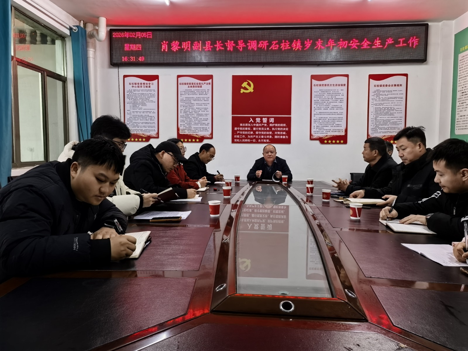 肖黎明督导检查安全生产工作